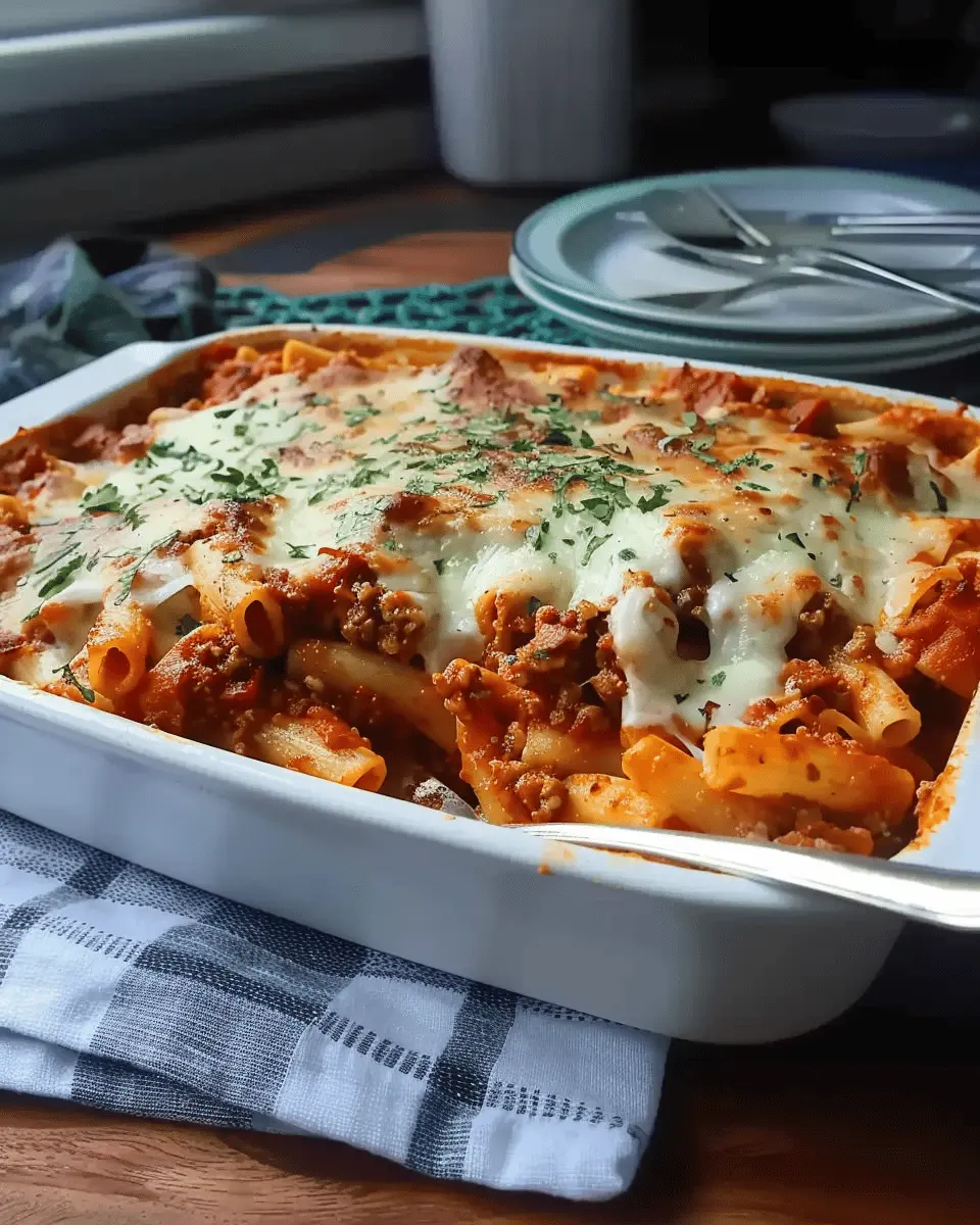 The Best Baked Ziti: A Comforting Twist with Turkey Bacon and Beef