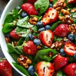 Delicious Salad Recipes Ideas : 15-Minute Strawberry Spinach Salad