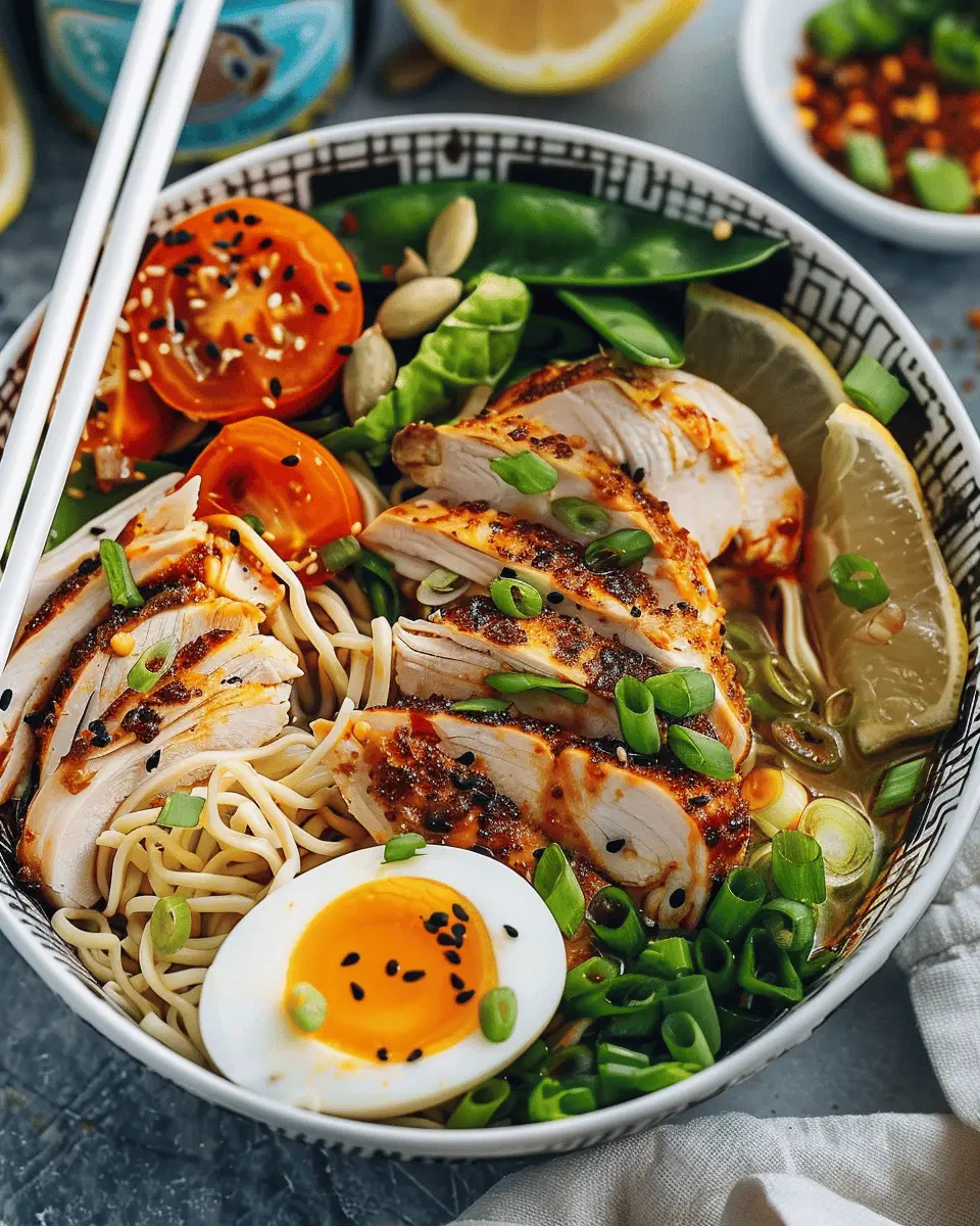 Delicious Salad Recipes Ideas: Easy Lemon Ginger Chicken Ramen