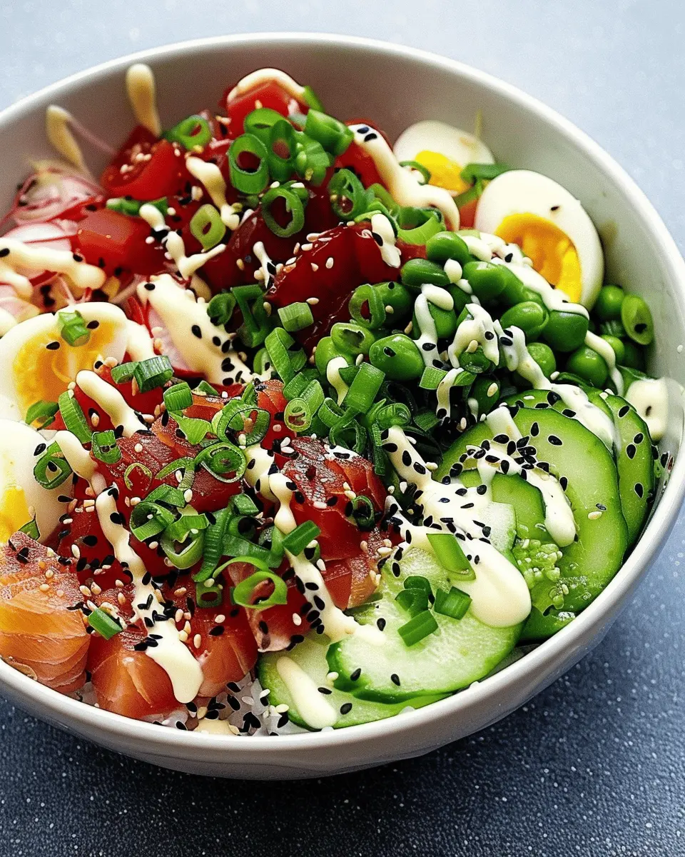 Delicious Salad Recipes Ideas: Easy Ramen Tuna Poke Bowl Mix