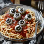 Easy Halloween food ideas : Spooky Spaghetti & Eyeballs