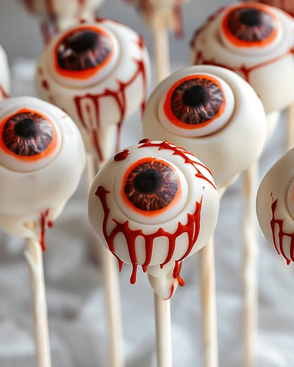 Easy Halloween Food Ideas: Delightful Eyeball Cake Pops Recipe
