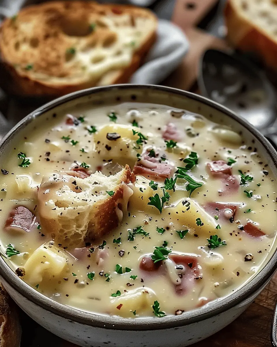 Easy Summer Meals Ideas: Creamy Reuben Soup with Turkey Bacon Delight