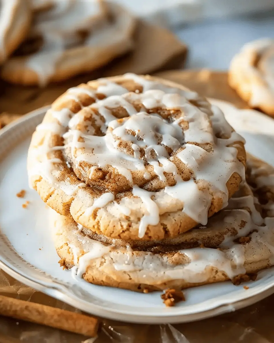easy delicious desserts: Cinnamon Roll Cookies That Are Soft and Chewy