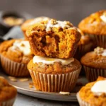 easy healthy pumpkin muffins recipes : Pumpkin Cream Cheese Muffins (Starbucks Copycat)