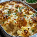 Low Carb Recipes : Baked Cheddar Cauliflower: Discover a Cheesy Delight