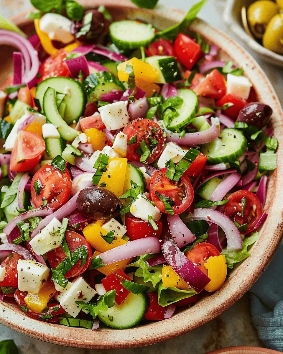 Delicious Salad Recipes Ideas: Fresh Italian Chopped Salad with Turkey Bacon