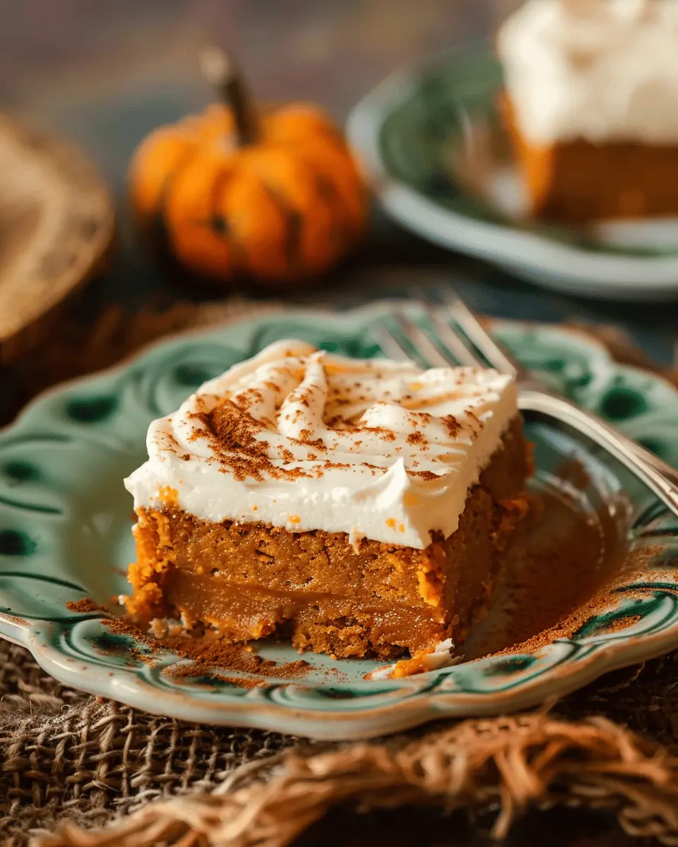 Quick Recipe Ideas: Indulgent Pumpkin Bars with Cream Cheese Frosting