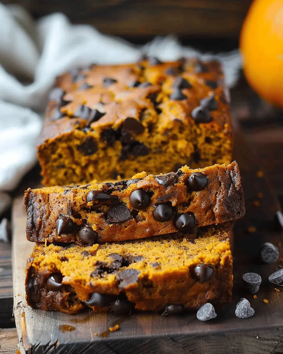 Fall Pumpkin Chocolate Chip Delight: The Ultimate Chocolate Chip Pumpkin Bread Recipe