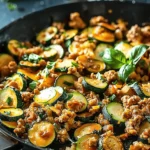 Low Carb Recipes : Ground Turkey and Zucchini Skillet