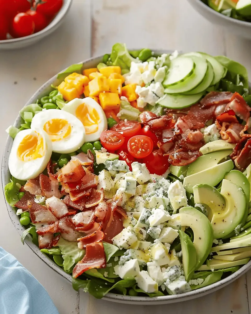 Delicious Salad Recipes Ideas: Indulge in Turkey Bacon Cobb Salad