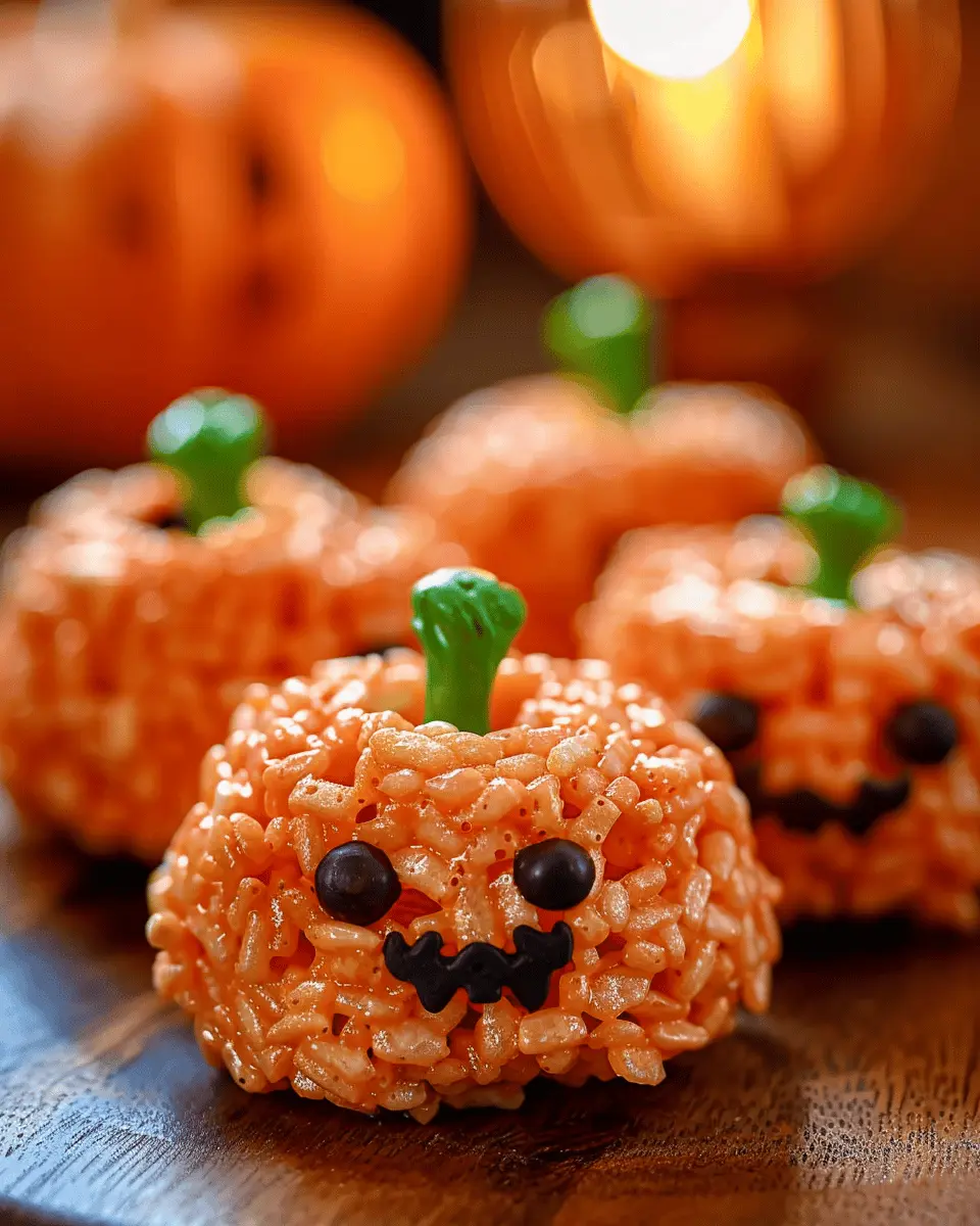 Easy Halloween Food Ideas: Fun Rice Krispie Treat Pumpkins for Everyone