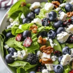 Delicious Salad Recipes Ideas : Blueberry Goat Cheese Salad