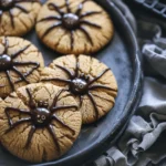 Easy Halloween food ideas : Peanut Butter Spider Cookies
