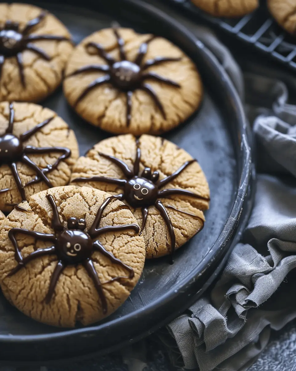 Easy Halloween food ideas: Irresistibly Fun Peanut Butter Spider Cookies