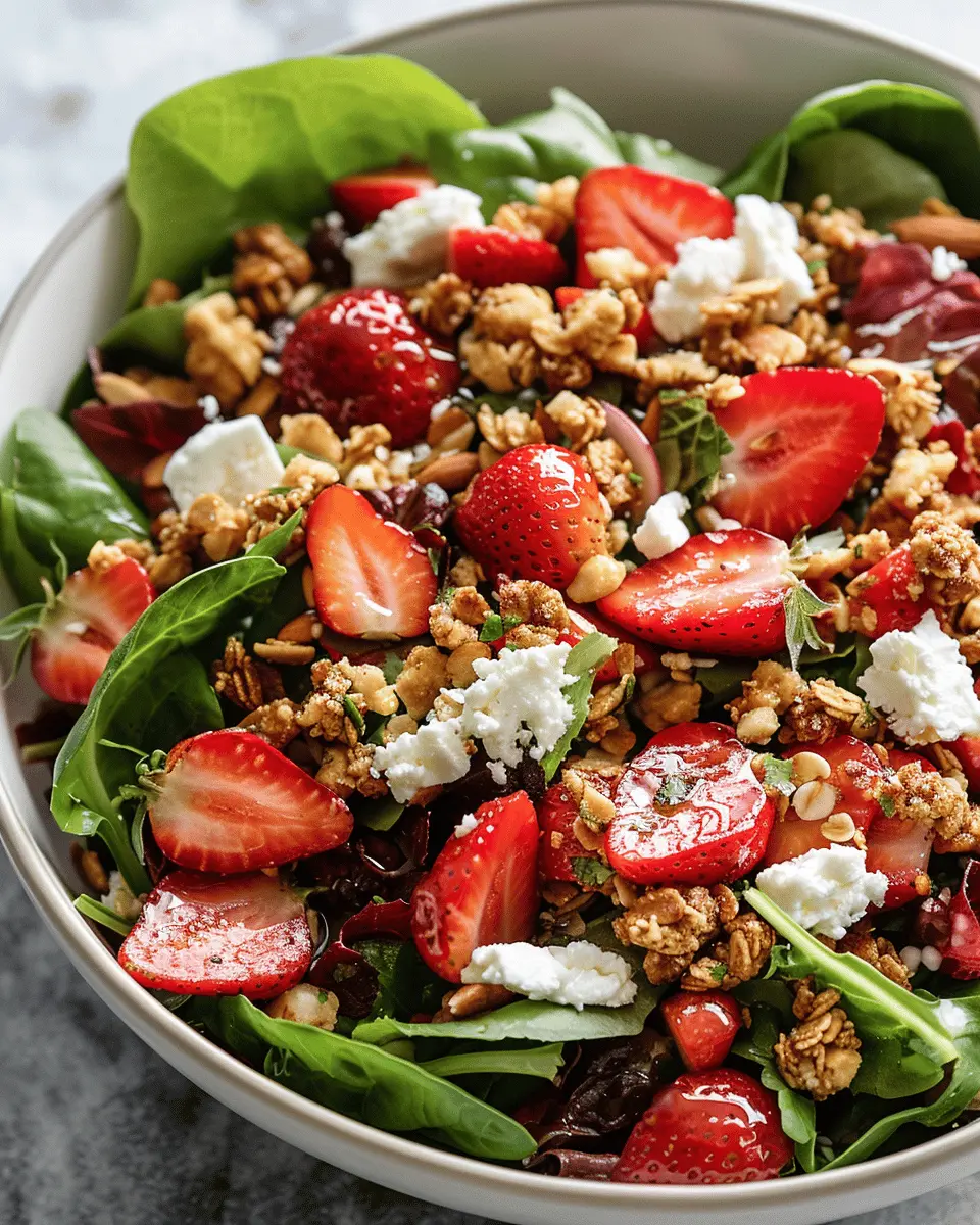 Delicious Salad Recipes Ideas: Indulge in Strawberry Crunch Salad with Turkey Bacon