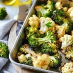 Easy SIDE DISHES : Roasted Broccoli and Cauliflower
