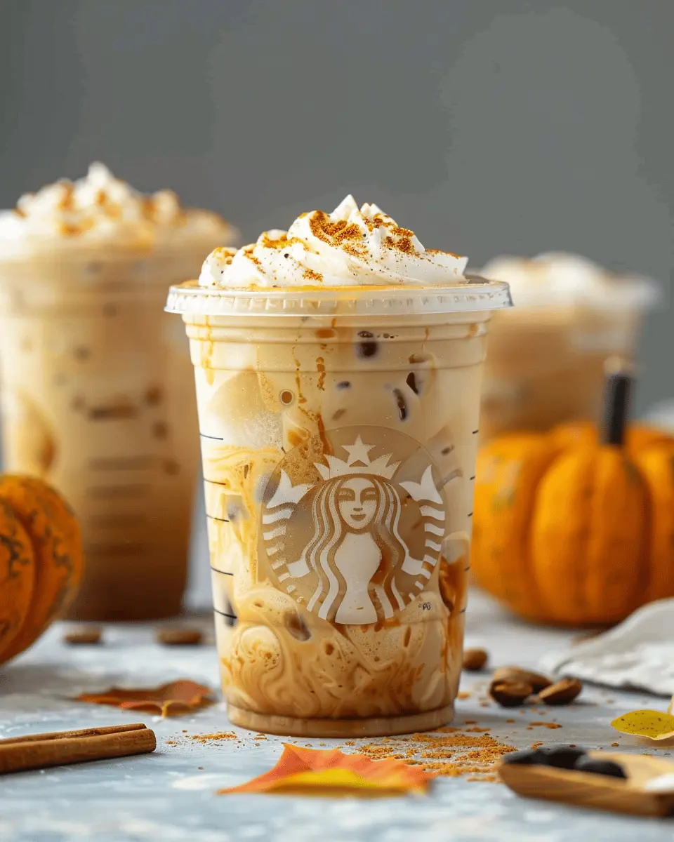 pumpkin starbucks drinks: Indulgent Iced Pumpkin Cream Chai Latte Copycat