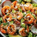 Delicious Salad Recipes Ideas : Shrimp and Avocado Spring Salad