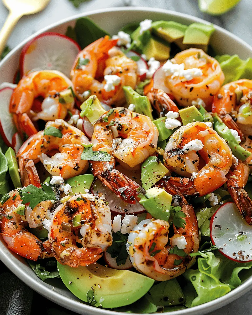 Delicious Salad Recipes Ideas: Easy Shrimp and Avocado Spring Salad
