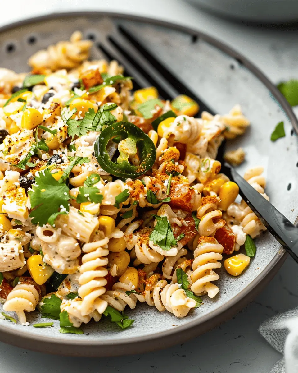 Easy Side Dishes: Delightful Mexican Street Corn Pasta Salad