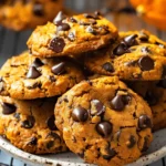 Fall Pumpkin Chocolate Chip Cookies : Easy 3 Ingredient Pumpkin Cookies