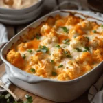 Low Carb Recipes : Creamy Buffalo Chicken Cauliflower Casserole Recipe