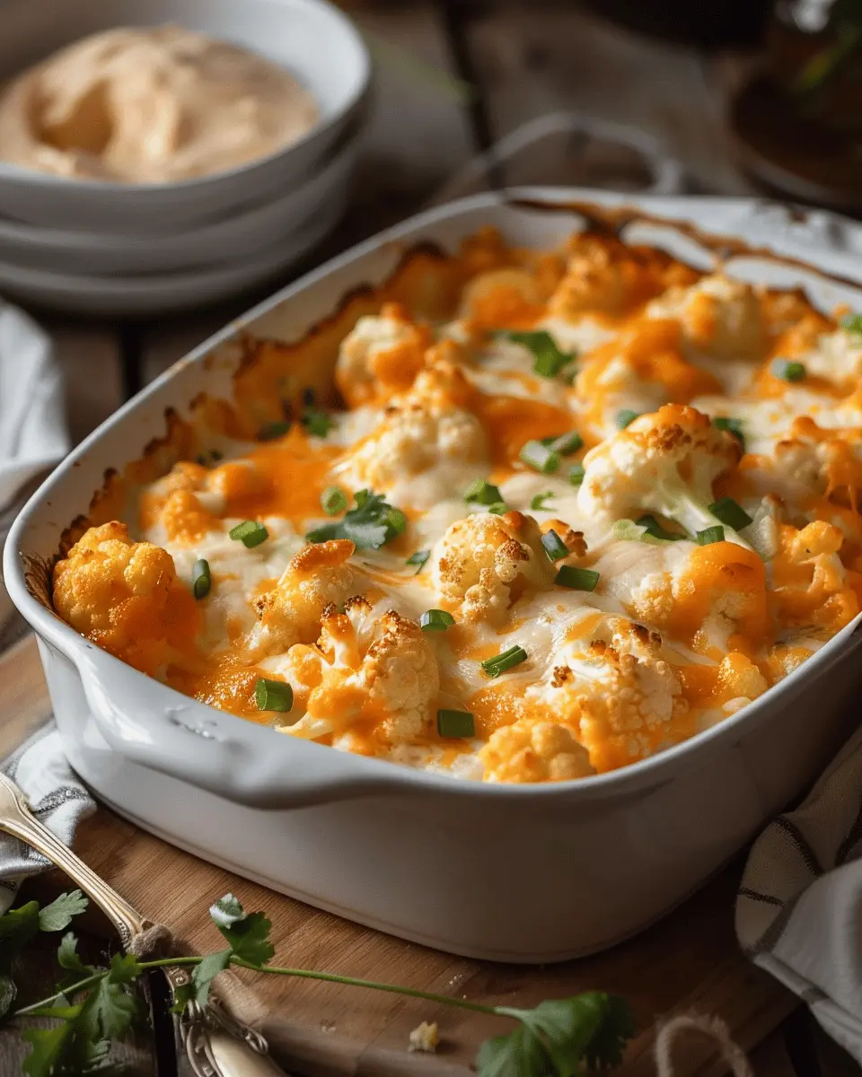 Low Carb Recipes: Indulge in Creamy Buffalo Chicken Cauliflower Casserole