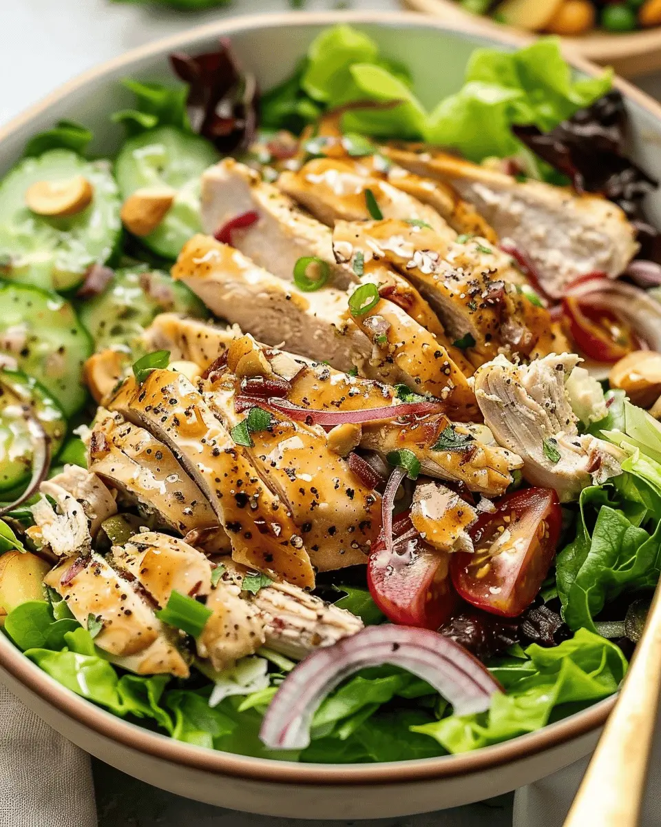 Delicious Salad Recipes Ideas: Easy Honey Mustard Chicken Salad