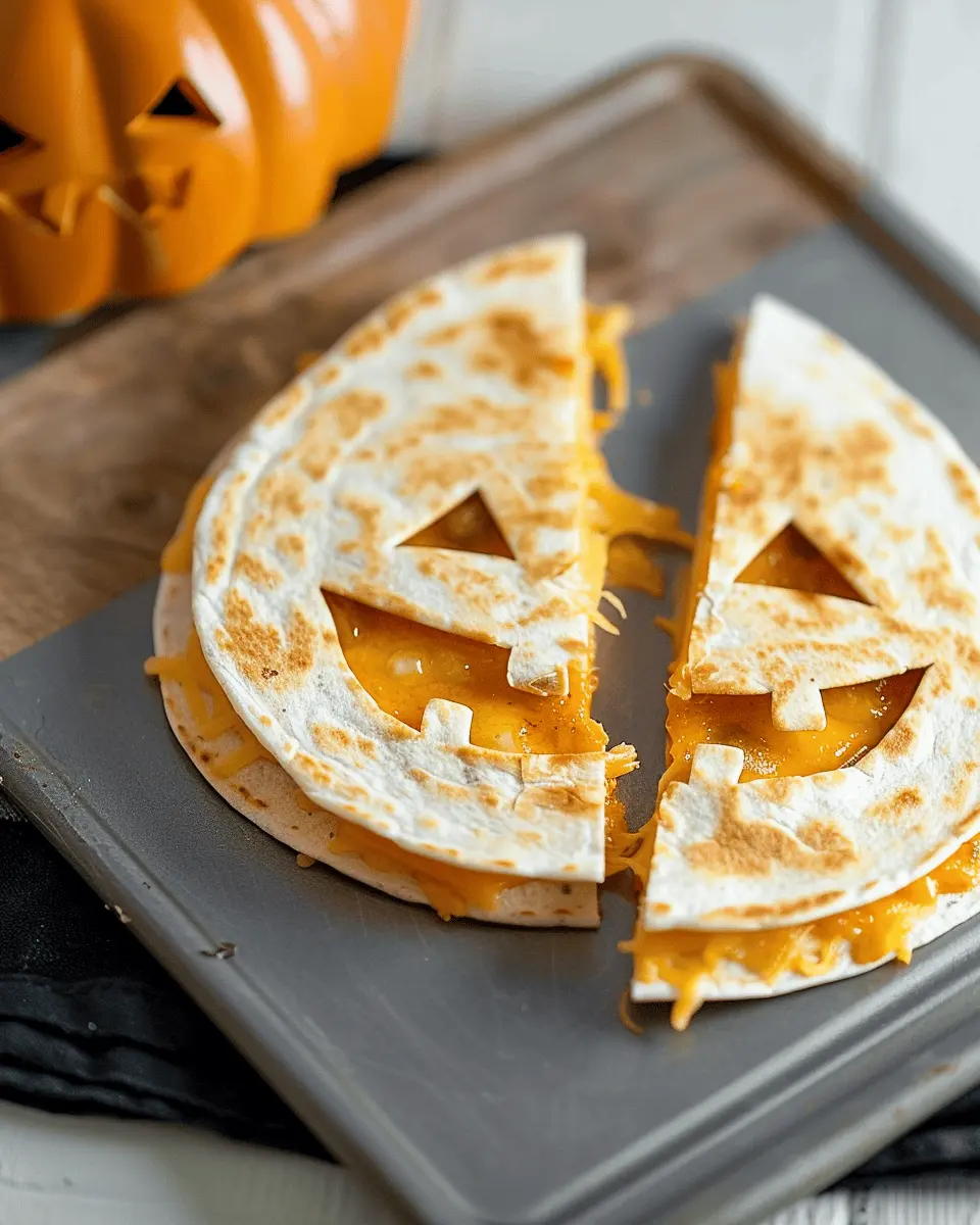 Easy Halloween Food Ideas: Fun and Easy Jack-o-Lantern Quesadillas