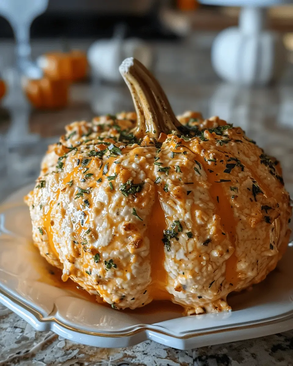 Pumpkin Shaped Cheese Ball: 5 Easy Festive Delights to Impress