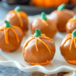 Easy Halloween food ideas : Pumpkin Oreo Balls