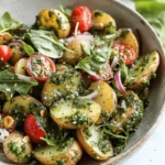 Delicious Salad Recipes Ideas : Arugula Pesto Potato Salad