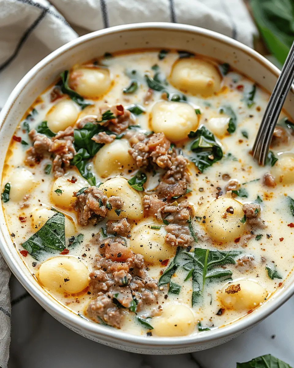 Easy Soup Recipes: Creamy Gnocchi Zuppa Toscana with Turkey Bacon