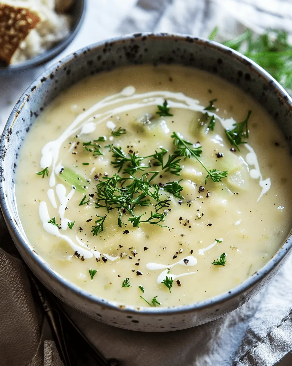 Easy Soup Recipes: Rich and Creamy Leek and Potato Soup with Turkey Bacon