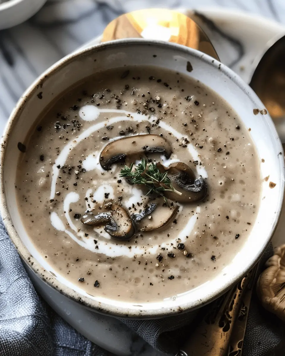 Easy Soup Recipes: Indulgent Creamy Mushroom Soup to Warm You Up