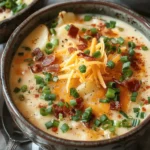 easy soup recipes : Comforting Loaded Baked Potato Soup