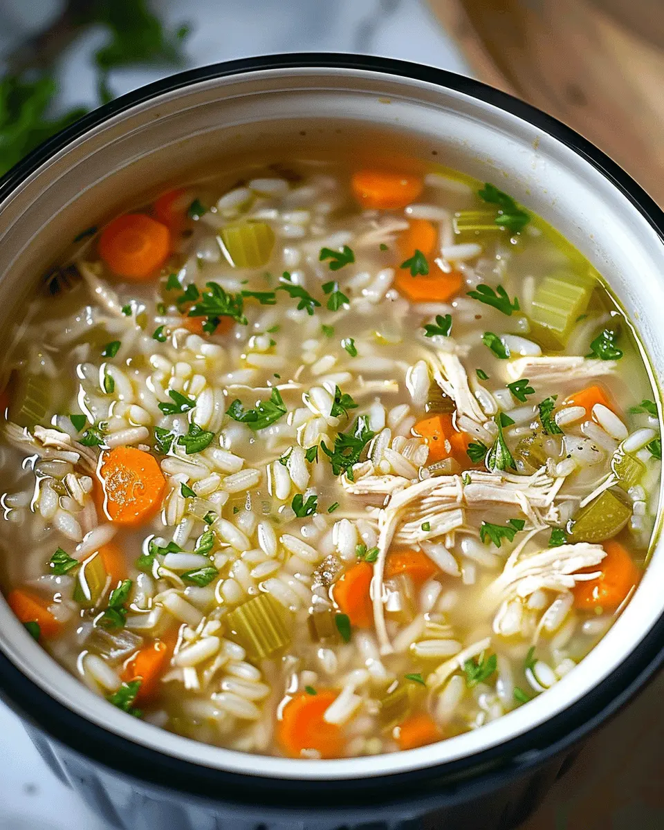 Easy Soup Recipes: Comforting Crockpot Chicken and Rice Soup