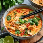 easy soup recipes : Thai Red Curry Noodle Soup