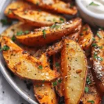 Sweet potato recipes : Baked Garlic Parmesan Potato Wedges