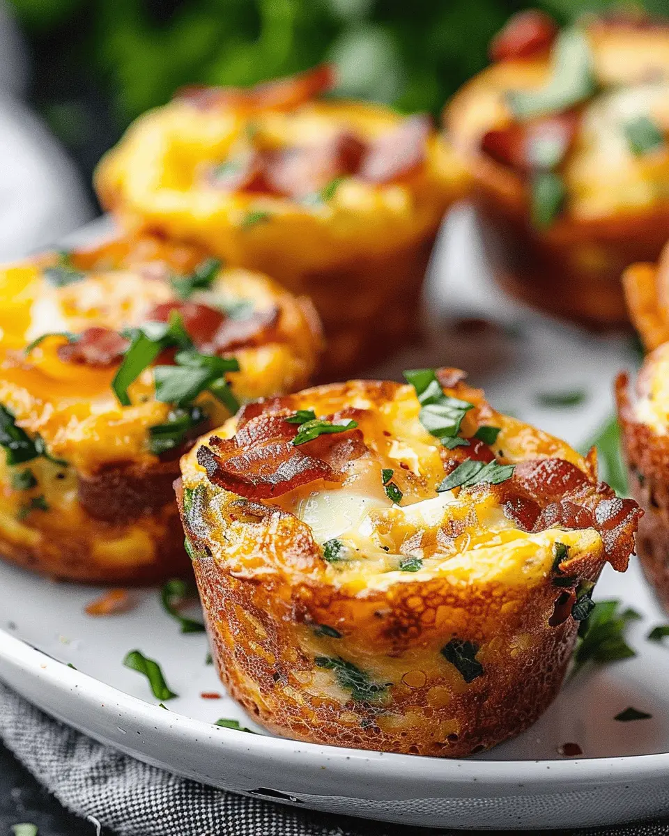 Loaded Bacon And Egg Hash Brown Muffins