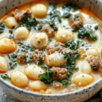 easy soup recipes : Italian Sausage and Kale Gnocchi Soup