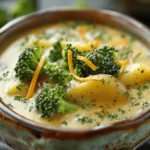 easy soup recipes : Broccoli Cheddar Potato Soup