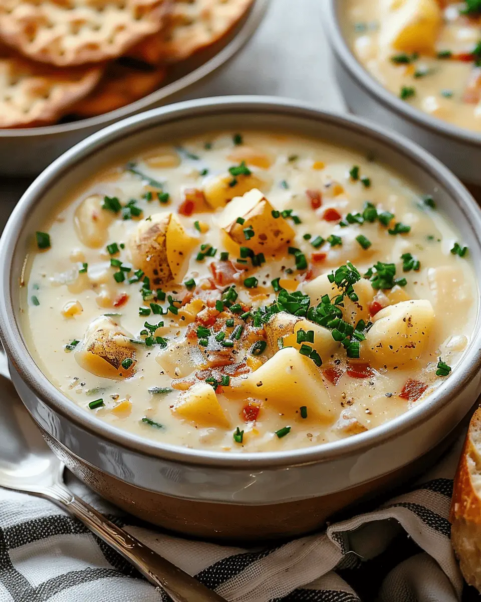 Easy Soup Recipes: Indulgent Outback Potato Soup with Turkey Bacon