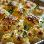 Low Carb Recipes : Baked Cheddar Cauliflower: Discover a Cheesy Delight