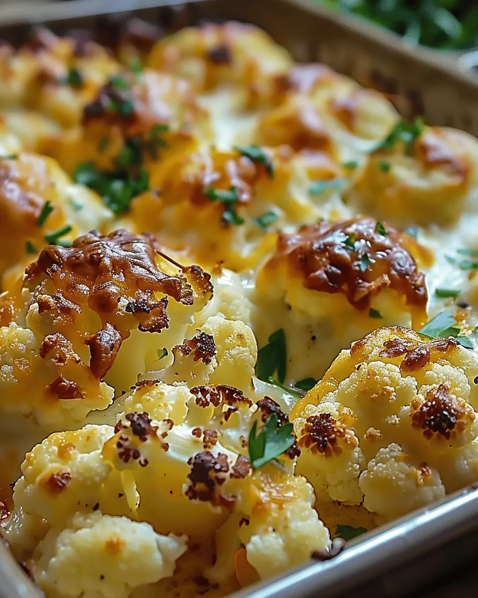 Low Carb Recipes: Indulge in Baked Cheddar Cauliflower Delight