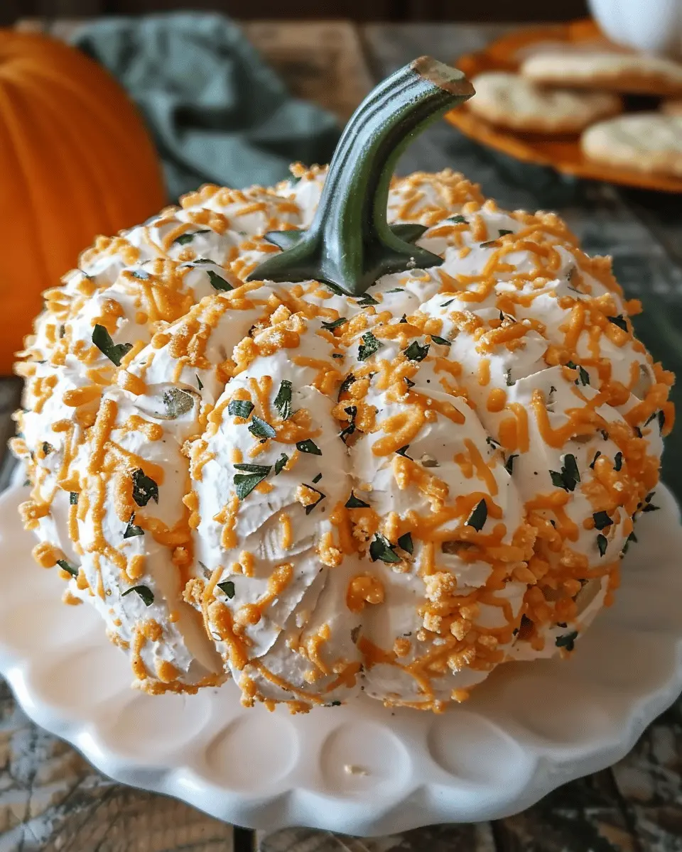 Pumpkin Shaped Cheese Ball: 5 Easy Festive Delights to Impress