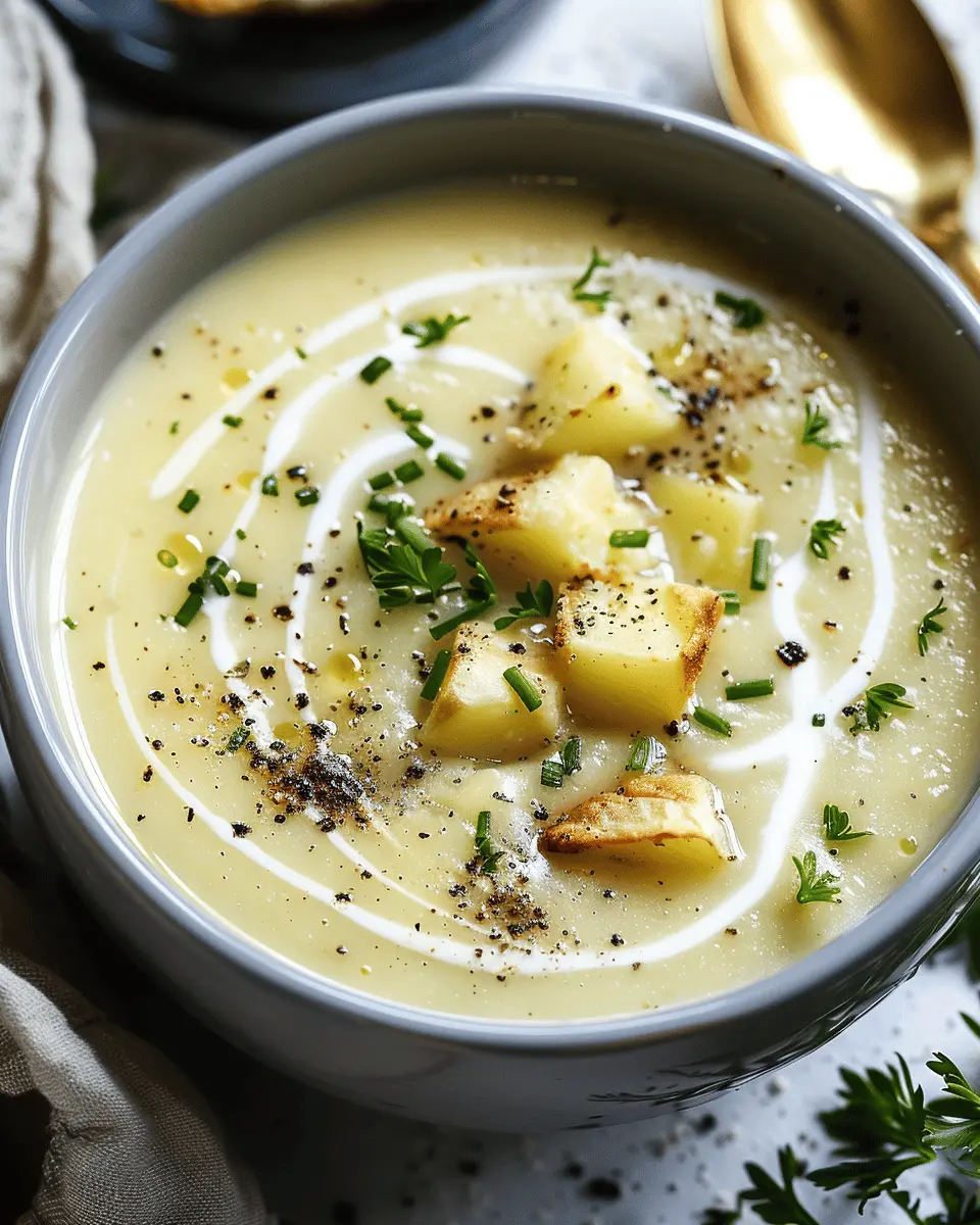 easy soup recipes: Indulge in Creamy Leek and Potato Soup with Turkey Bacon