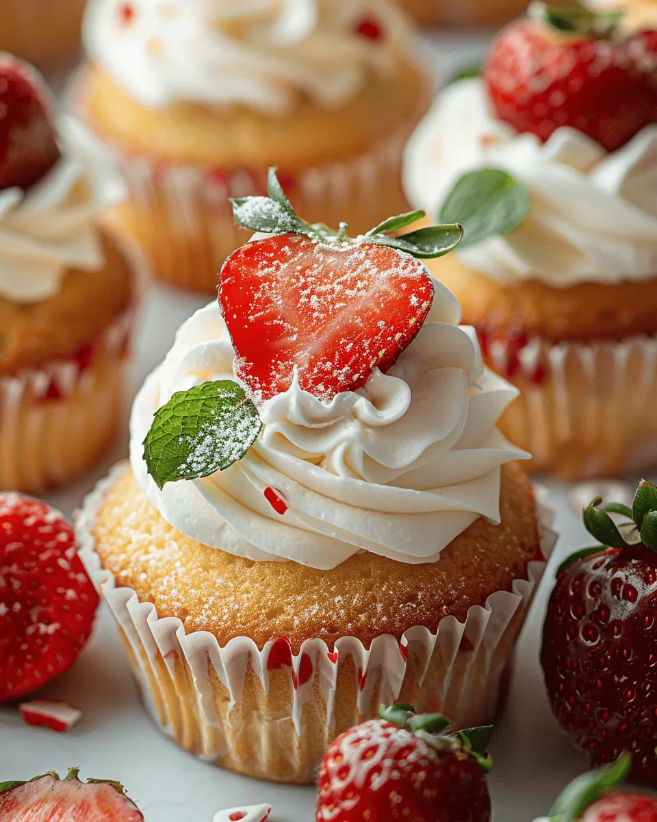 Strawberry Shortcake Cupcakes