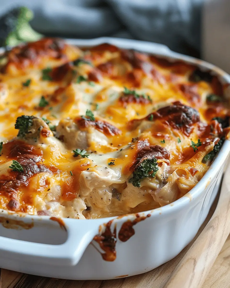 Low Carb Recipes: Easy Creamy Chicken Casserole with Turkey Bacon